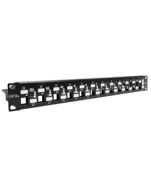 Nexxt Modular Patch Panel Cat6A 24P for SFTP Keys Jack Rack