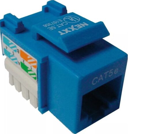 Nexxt  Modular insert  RJ45  blue  1 port
