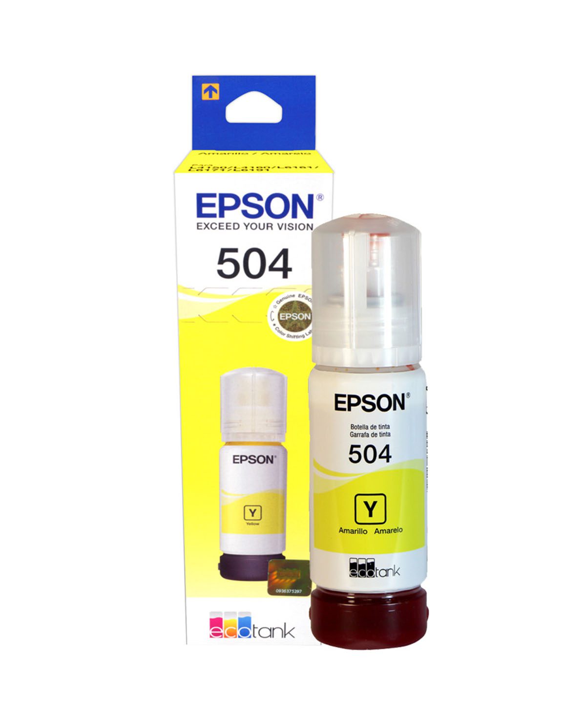 BOTELLA DE TINTA EPSON T504 AMARILLA