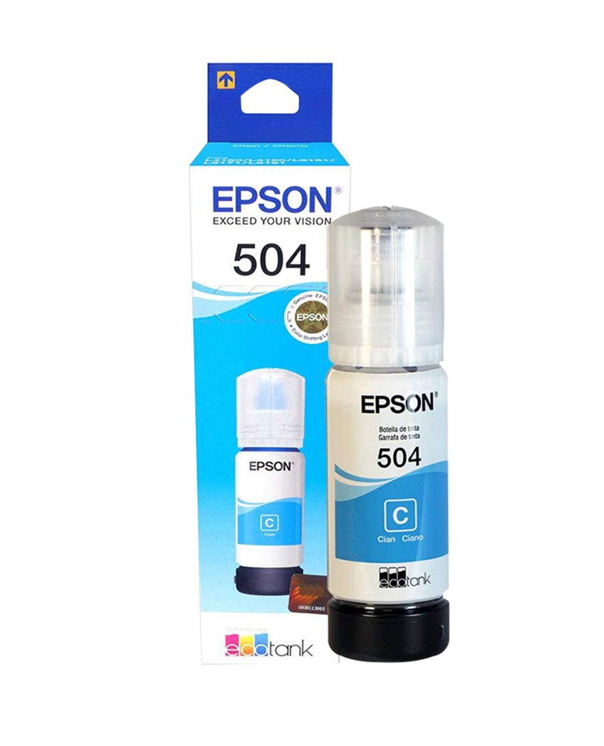 BOTELLA DE TINTA EPSON T504 CYAN