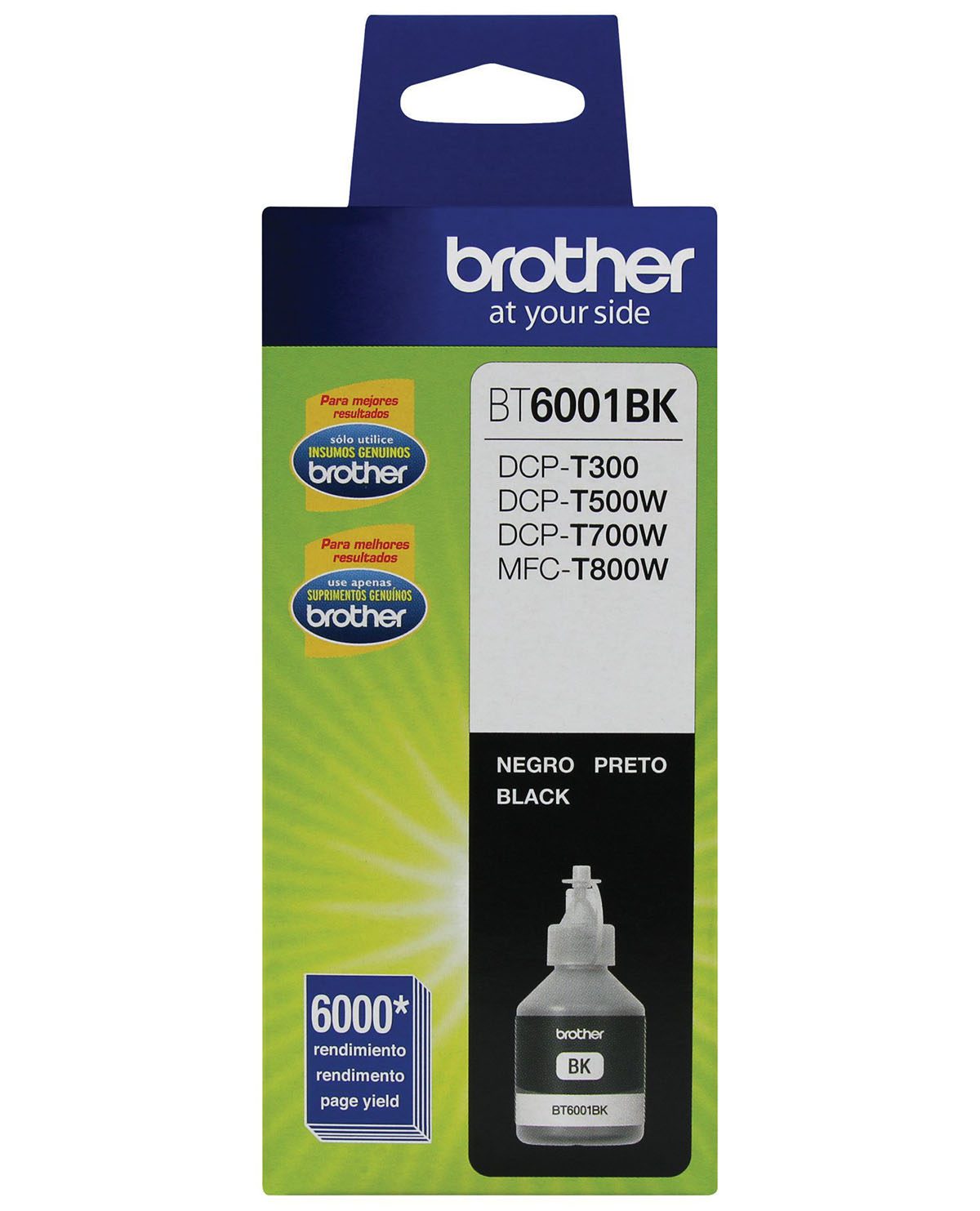 BOTELLA DE TINTA BROTHER BT6001BK NEGRO