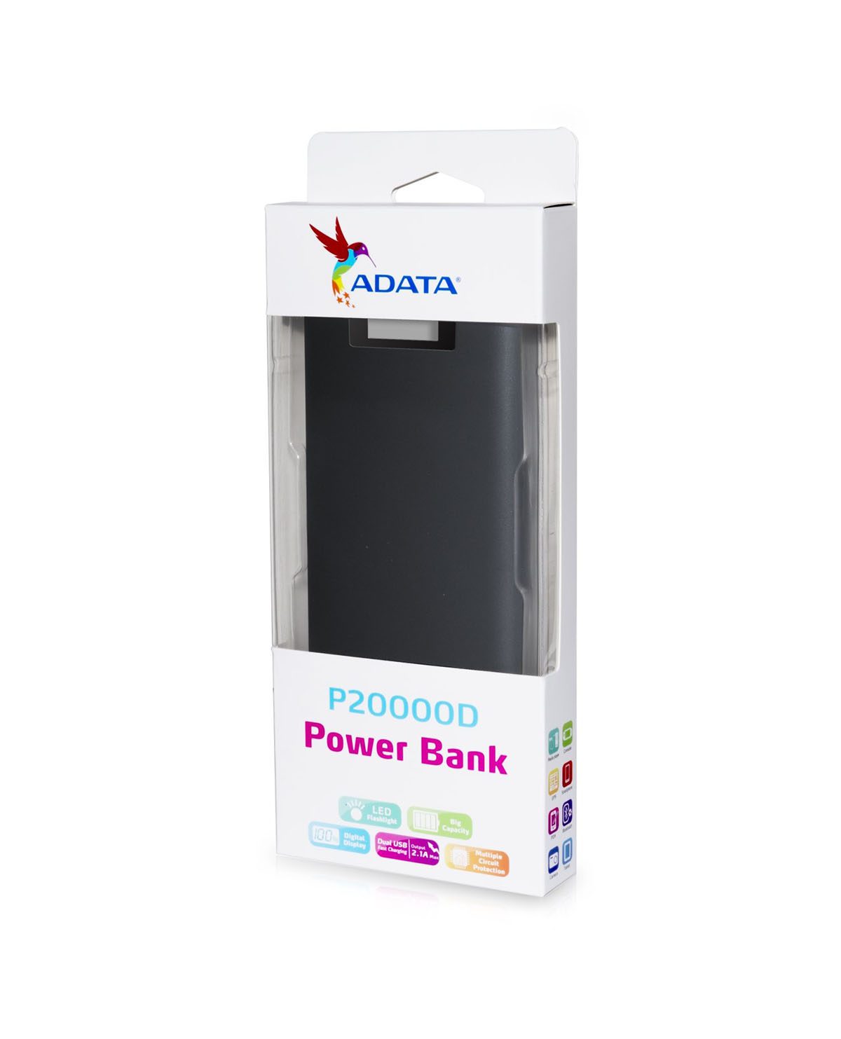 ADATA P20000D Power bank 20000 mAh 2.1 A 2 output connectors USB black - Image 3