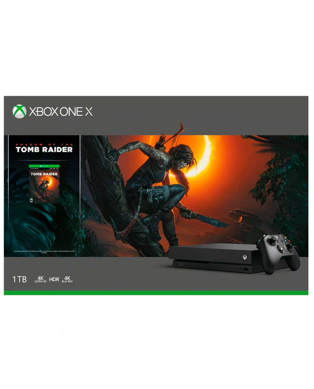 CONSOLA XBOX ONE X NEGRO 1TB CON SHADOW OF THE TOMB RAIDER - Image 2