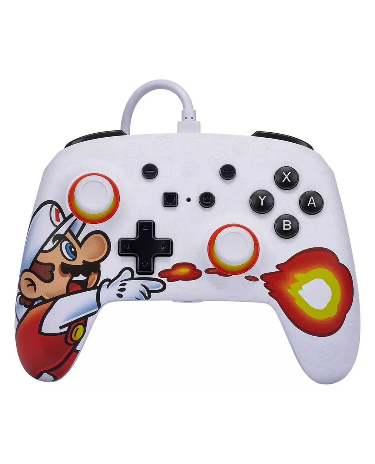 CONTROL ALAMBRICO POWER A NINTENDO SWITCH ENCHANTED FIREBALL MARIO