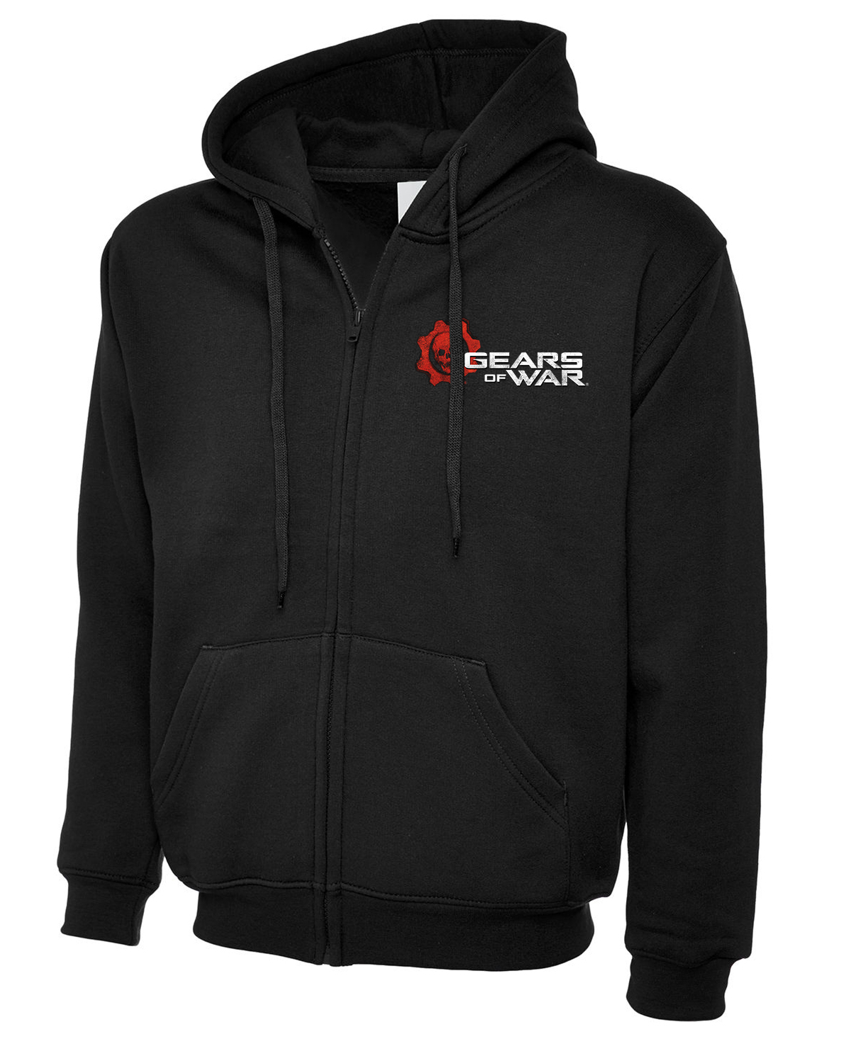 SUDADERA GEARS OF WAR LOGO NEGRA CHICA