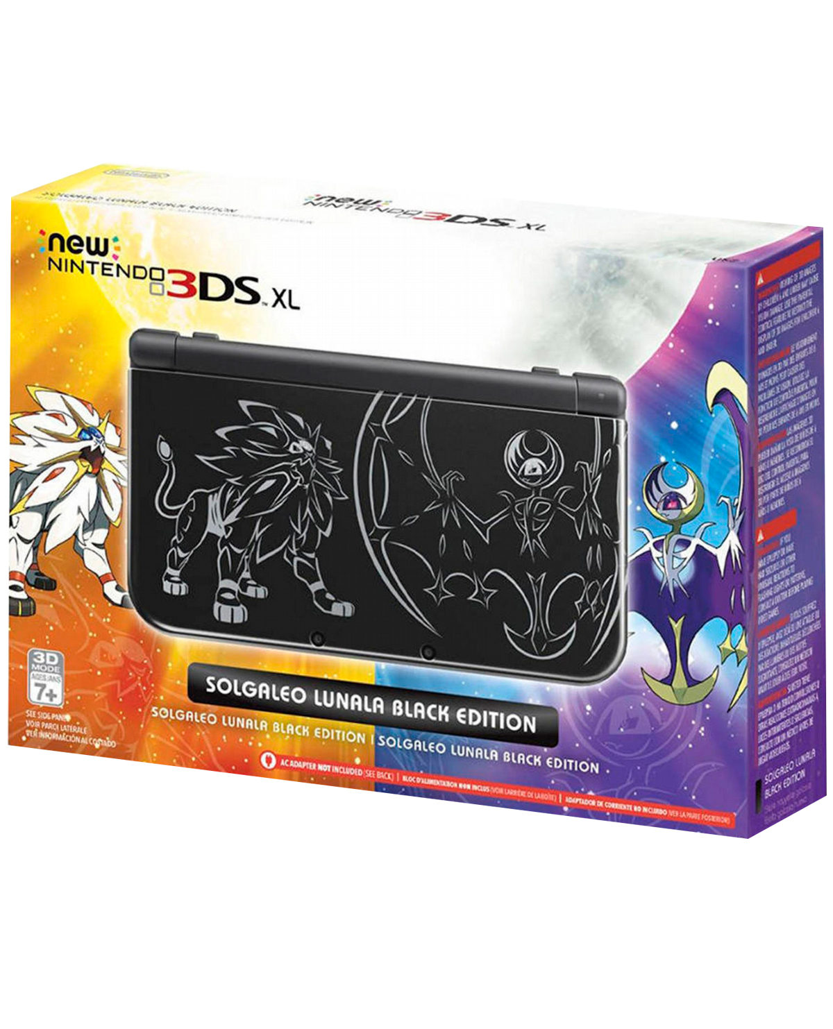 CONSOLA NEW NINTENDO 3DS XL NEGRA POKEMON SOLGALEO LUNALA EDICION LIMITADA