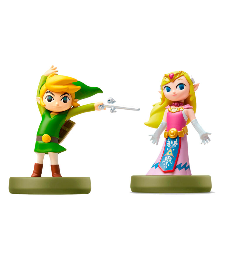 AMIIBO THE LEGEND OF ZELDA WIND WAKER LINK Y ZELDA PAQUETE DOBLE