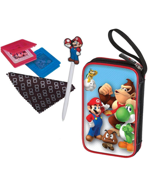 ESTUCHE RIGIDO NEW NINTENDO 3DS XL ESSENTIALS PACK SUPER MARIO