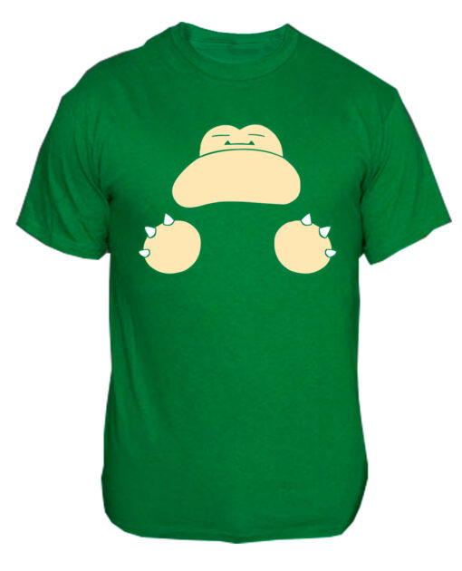 PLAYERA POKEMON SNORLAX VERDE MEDIANA