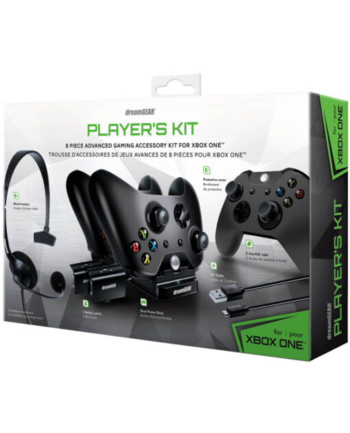 KIT PARA XBOX ONE CON CARGADOR DOBLE Y HEADSET - Image 2