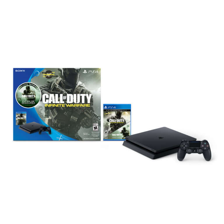 CONSOLA PLAYSTATION 4 SLIM NEGRO 500GB CON CALL OF DUTY INFINITE