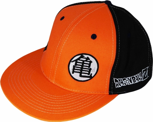 GORRA SNAPBACK DRAGON BALL Z TURTLE HERMIT LOGO NARANJA