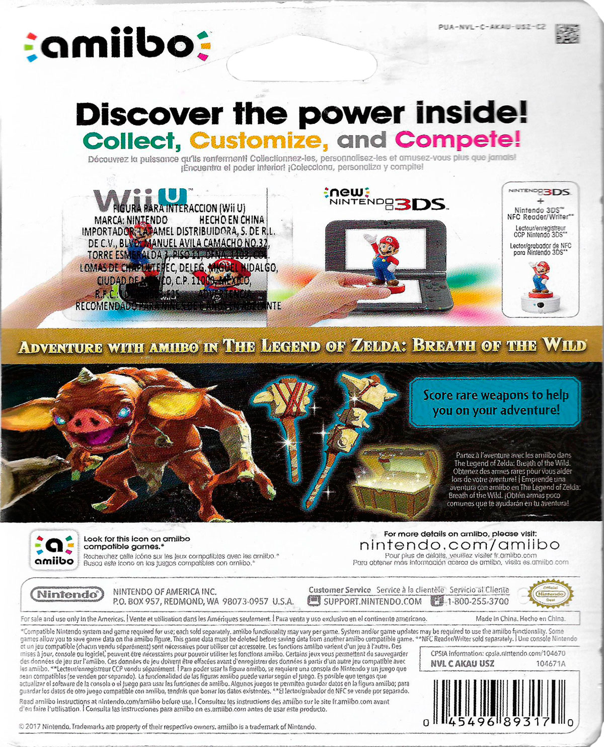 AMIIBO THE LEGEND OF ZELDA BREATH OF THE WILD BOKOBLIN – Gameplanet