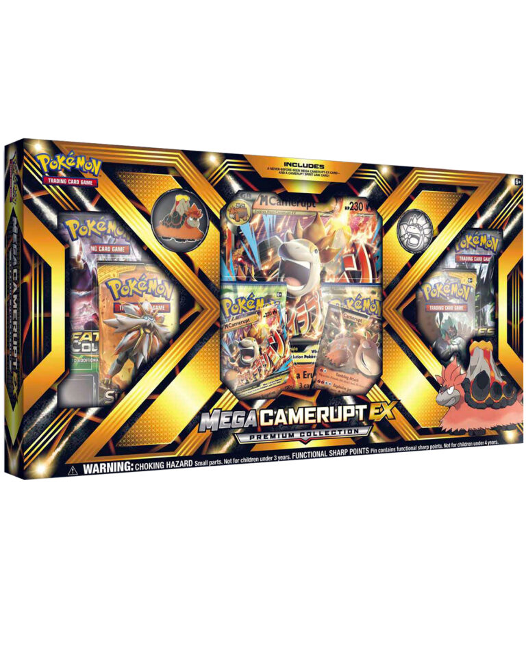 CAJA POKEMON TRADING CARD GAME MEGA CAMERUPT EX PREMIUM COLLECTION