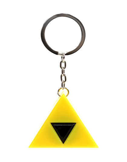 LLAVERO LUMINOSO ZELDA TRIFORCE LEAD KEYRING