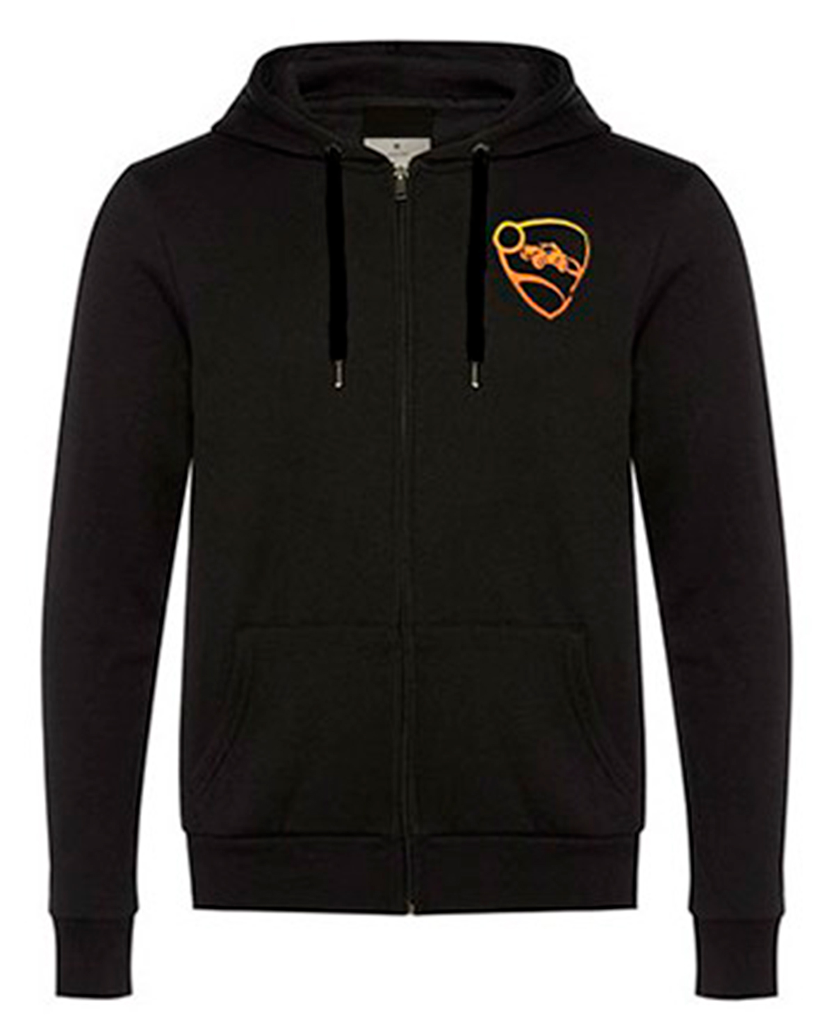 SUDADERA ROCKET LEAGUE LOGO NARANJA NEGRA CHICA
