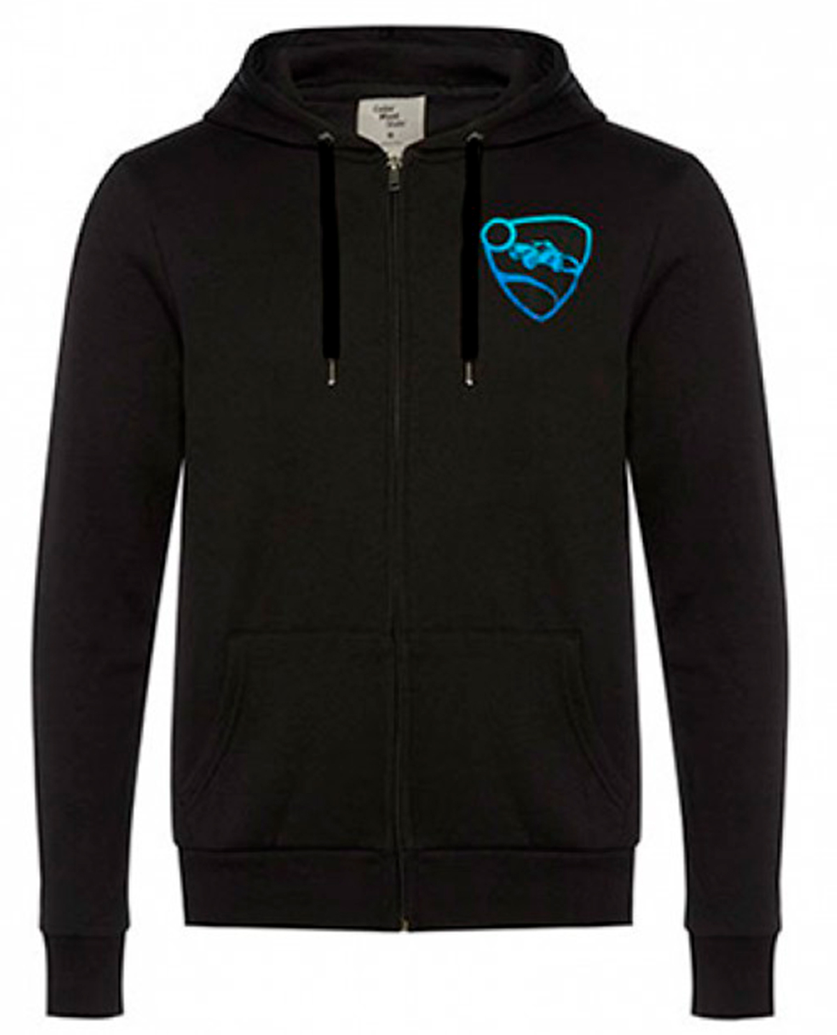 SUDADERA ROCKET LEAGUE LOGO AZUL NEGRA 3XGRANDE