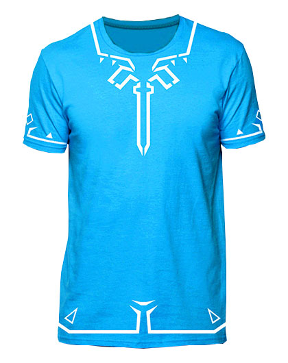 PLAYERA ZELDA BREATH OF THE WILD AZUL GRANDE