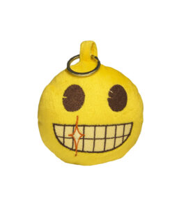 LLAVERO PELUCHE EMOJI CARITA CON OJITOS SONRIENTES 10 CM