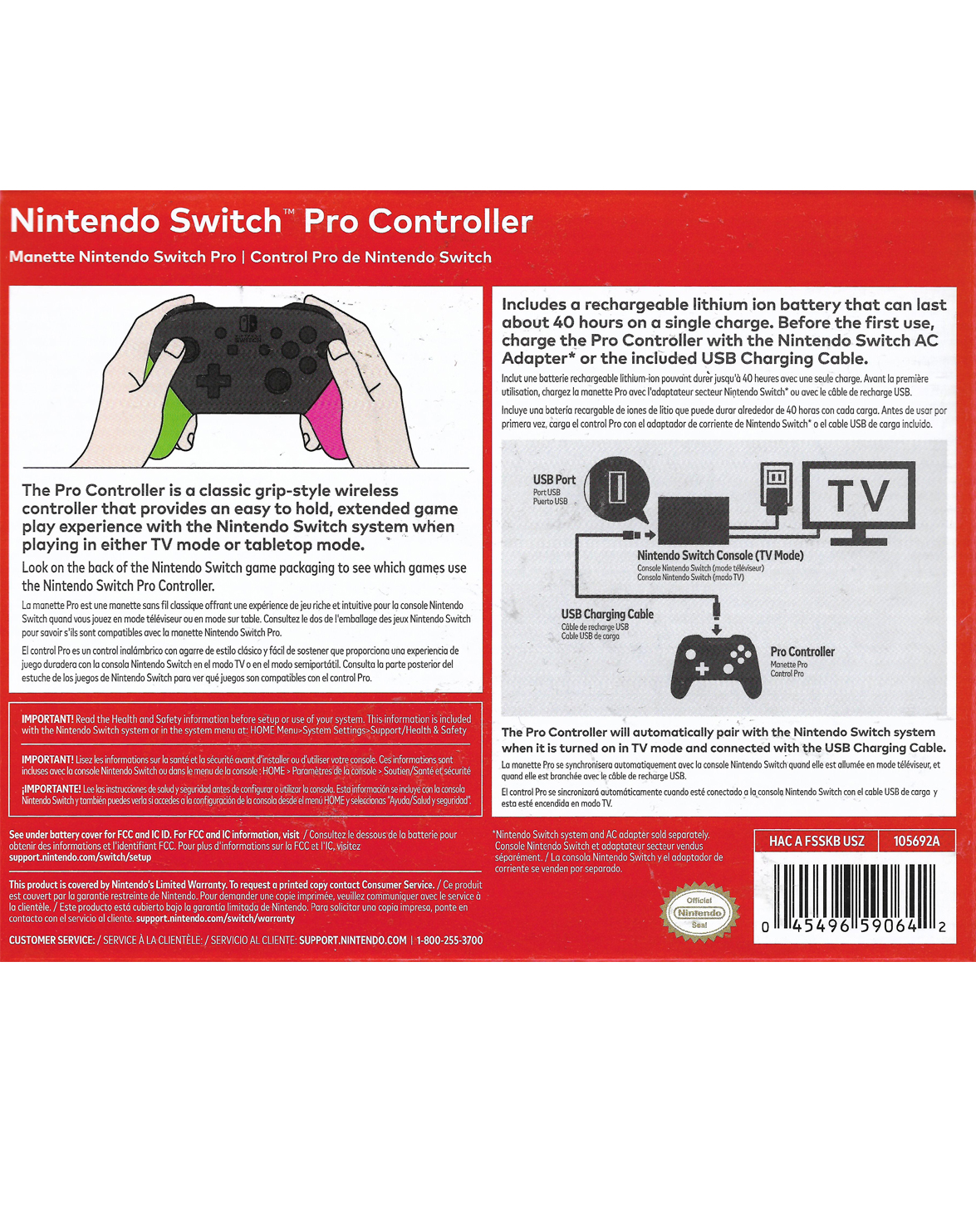 CONTROL PRO NINTENDO SWITCH INALAMBRICO SPLATOON 2 - Image 3