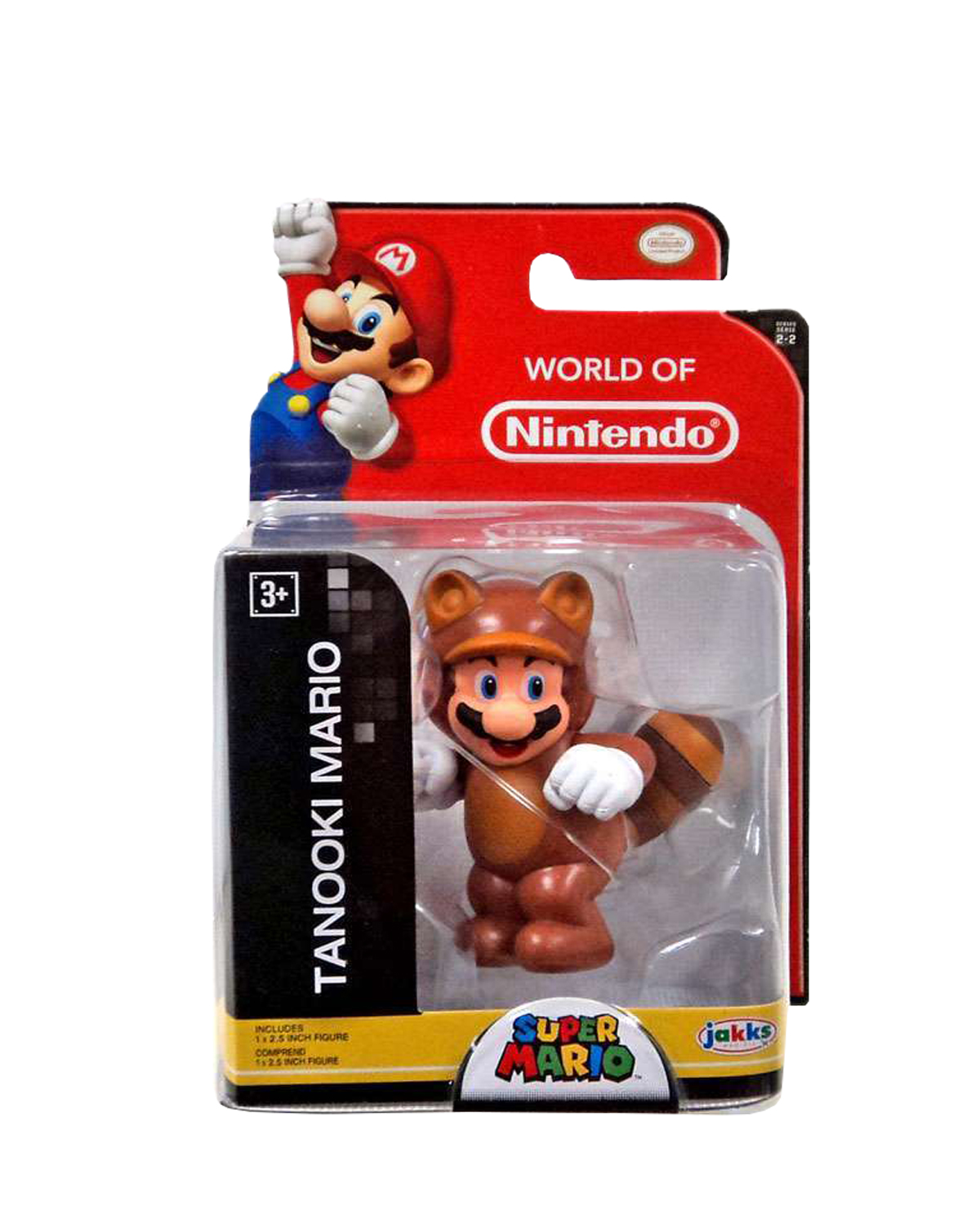 FIGURA MUNDO NINTENDO MARIO BROS CON TRAJE TANOOKI - Image 2