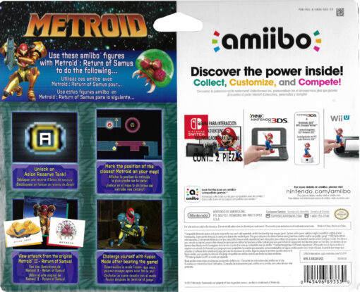 AMIIBO METROID SAMUS Y METROID PAQUETE DOBLE - Image 2