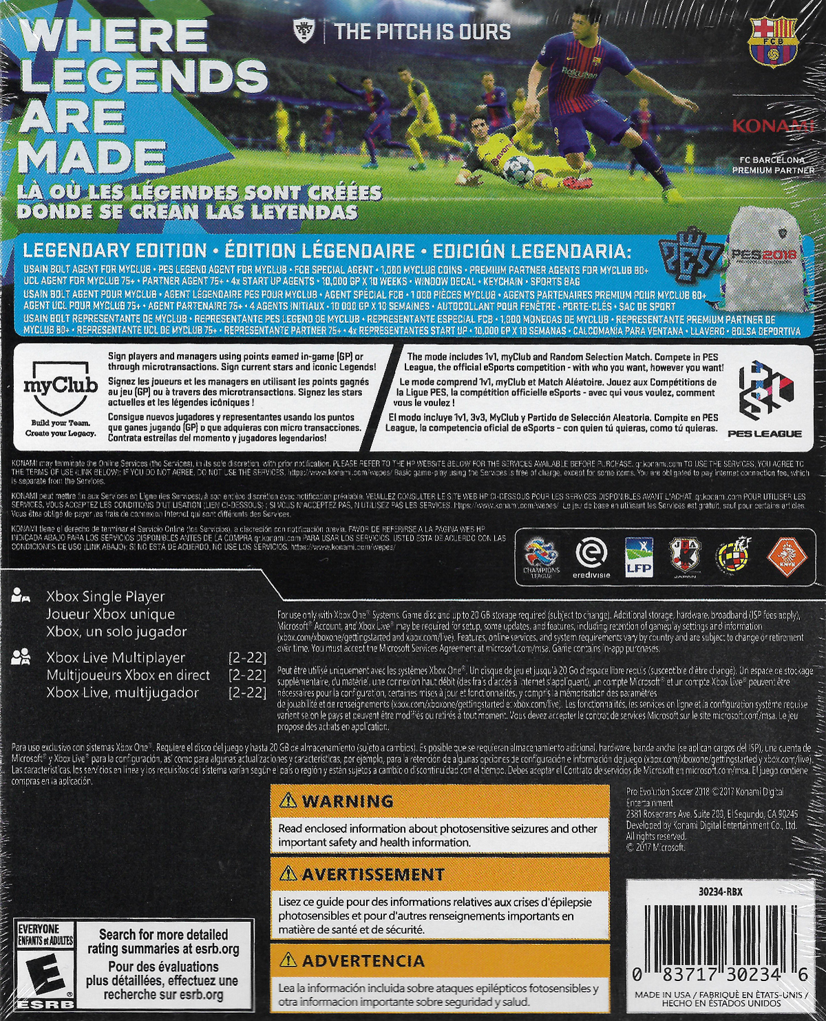 PRO EVOLUTION SOCCER 2018 LEGENDARY EDITION - Image 4