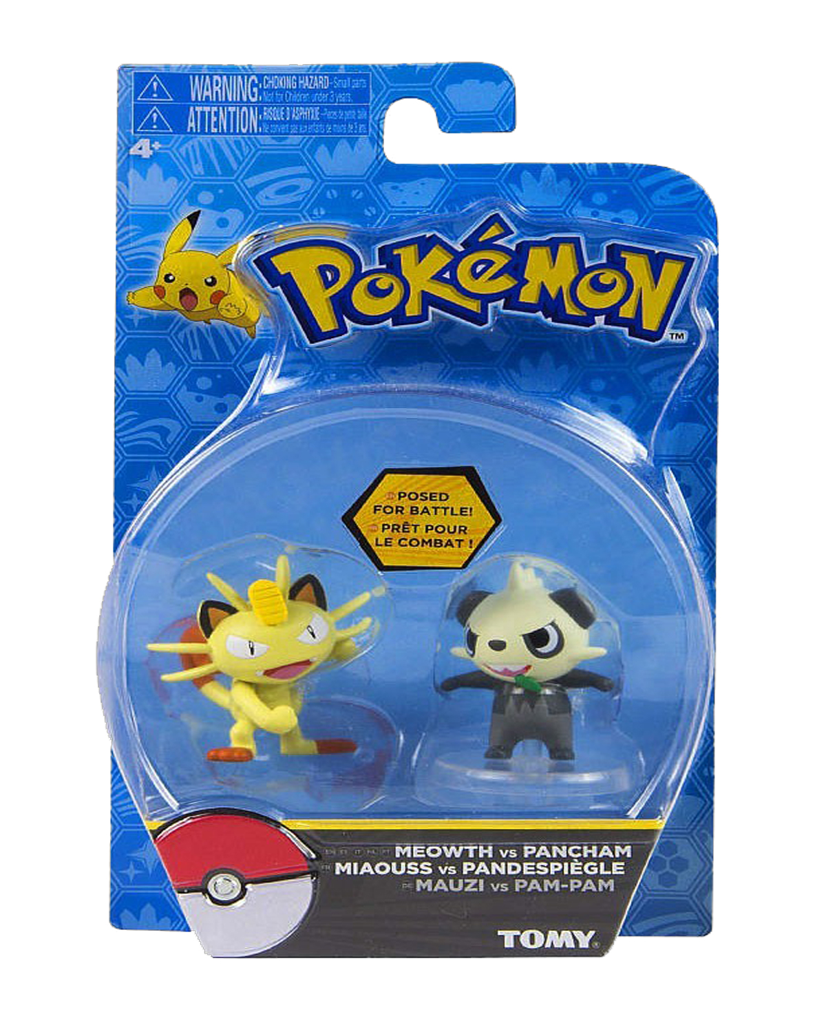 FIGURA POKEMON SET DOBLE MEOWTH VS PANCHAM - Image 2