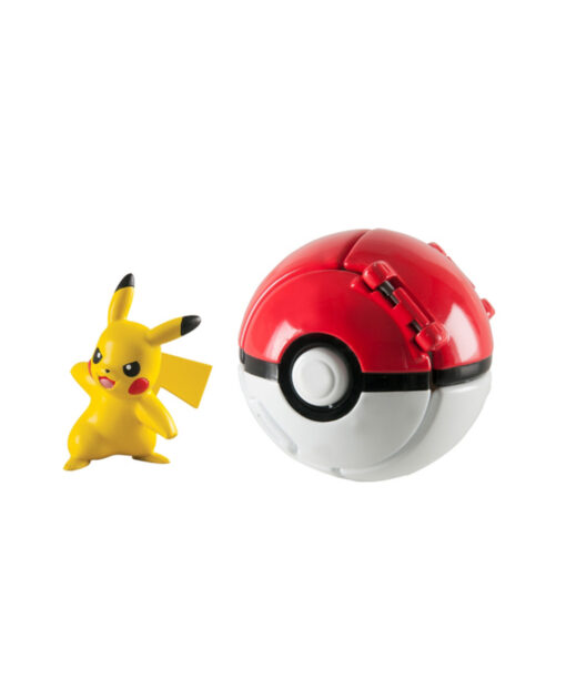 FIGURA POKEMON POKE BALL Y PIKACHU