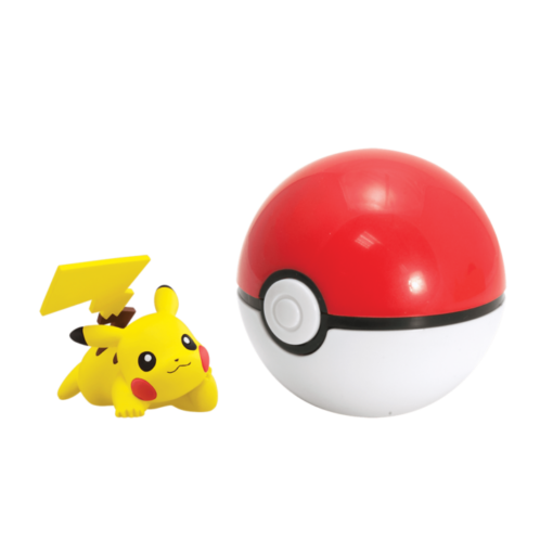 FIGURA POKEMON POKE BALL Y PIKACHU