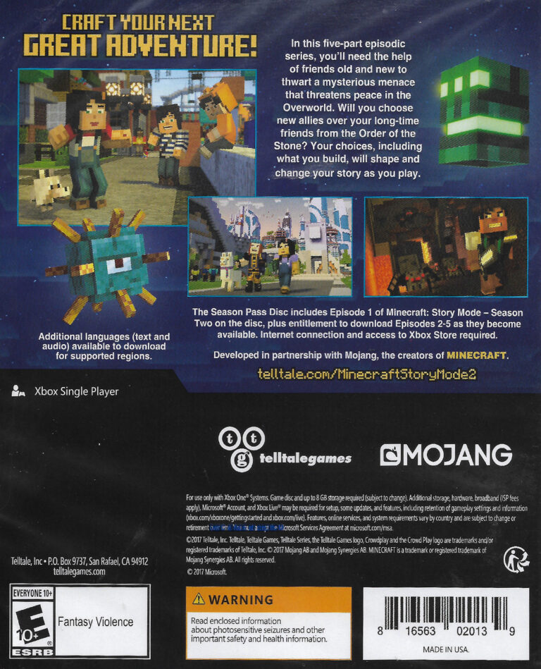 MINECRAFT STORY MODE SEASON 2 – Gameplanet