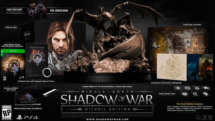 MIDDLE EARTH SHADOW OF WAR MITHRIL EDITION - Image 4