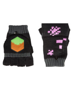 GUANTES MINECRAFT ENDERMAN NEGROS