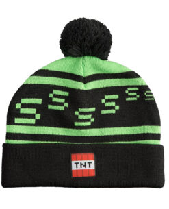GORRO BEANIE MINECRAFT TNT CREEPER NEGRO
