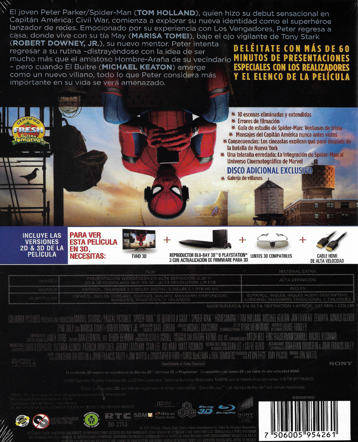 SPIDERMAN HOMECOMING MASK EDITION BLU-RAY - Image 2