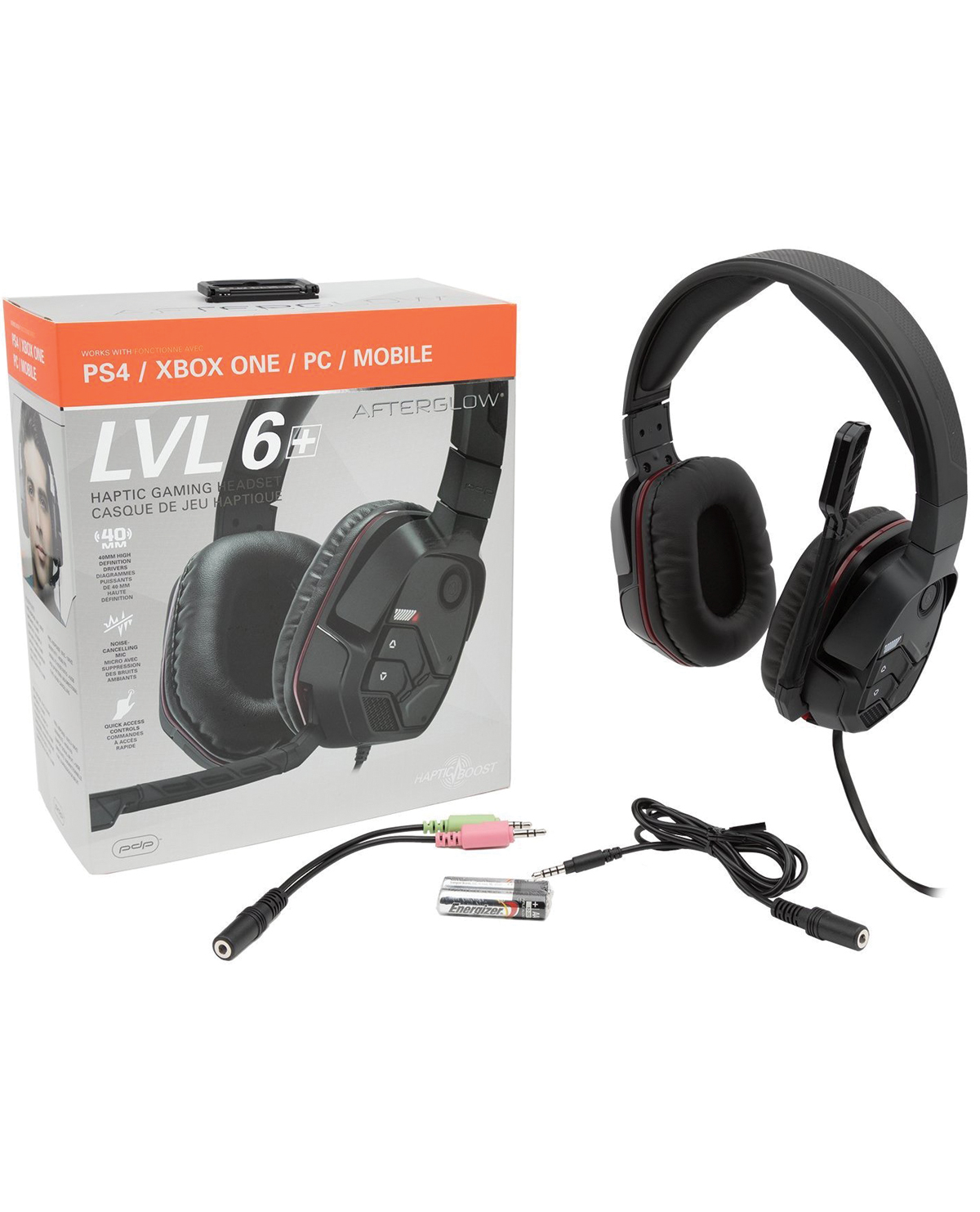 HEADSET PC PDP AFTERGLOW LVL 6 NEGRO - Image 2