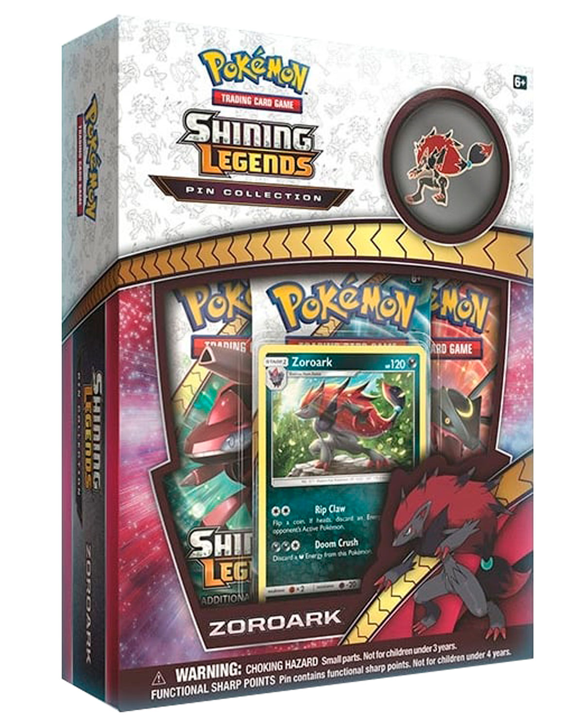 TRIPLE SOBRE POKEMON TRADING CARD GAME SHINING LEGENDS ZOROARK