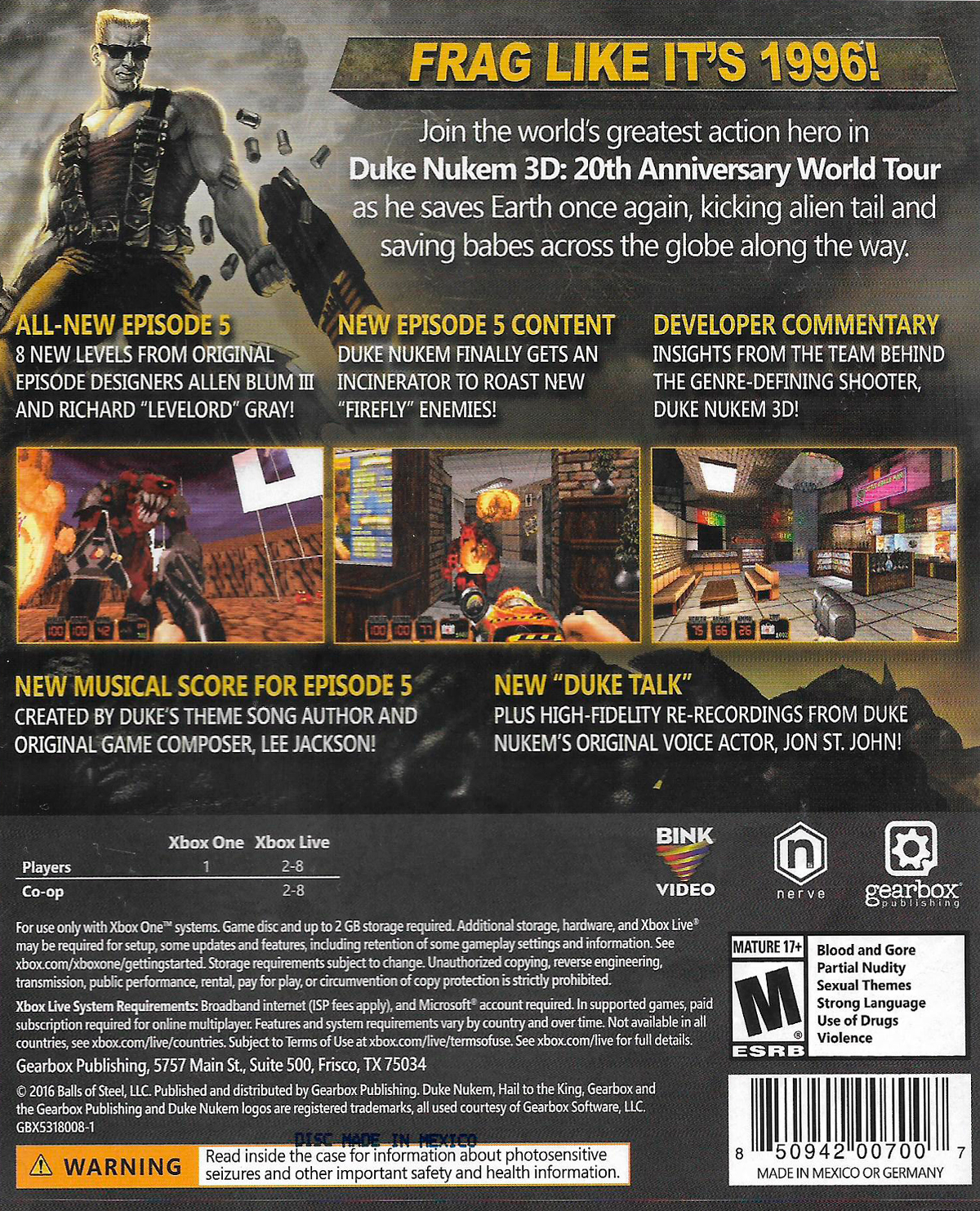 DUKE NUKEM 3D 20TH ANNIVERSARY WORLD TOUR - Image 2