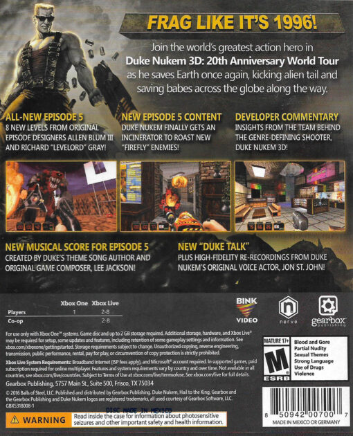 DUKE NUKEM 3D 20TH ANNIVERSARY WORLD TOUR - Image 2