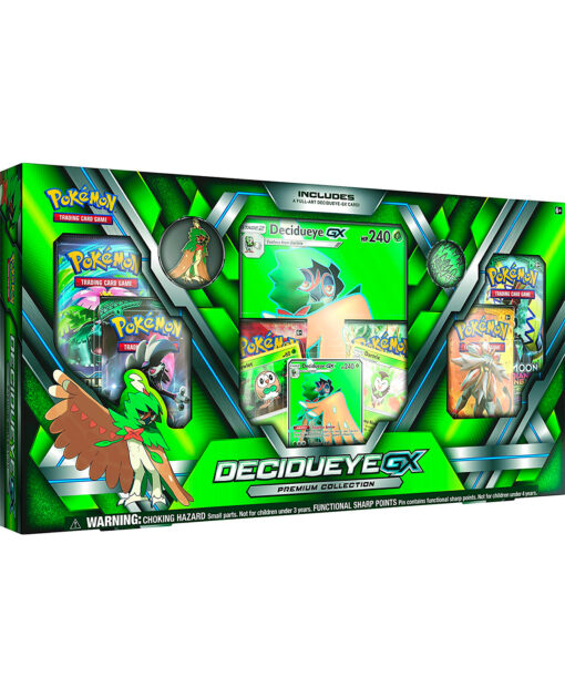 CAJA POKEMON TRADING CARD GAME COLECCION PREMIUM DECIDUEYE