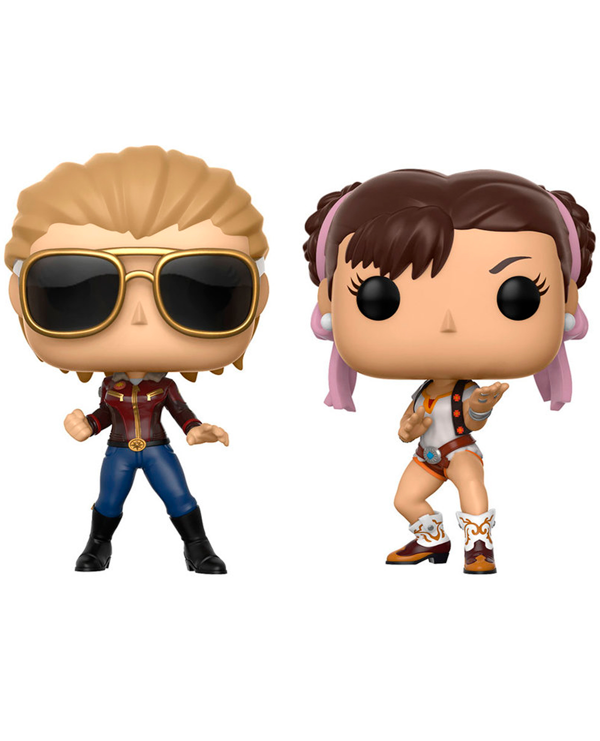 FIGURA POP MARVEL VS CAPCOM CHUN LI Y CAPTAIN MARVEL