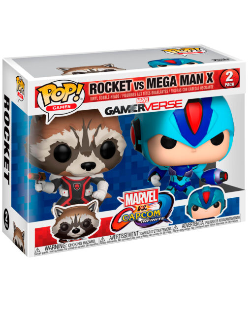 FIGURA POP MARVEL VS CAPCOM MEGA MAN Y ROCKET - Image 2