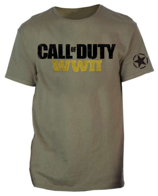 PLAYERA CALL OF DUTY WW II VERDE CHICA