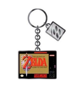 LLAVERO METALICO ZELDA CARTUCHO SNES