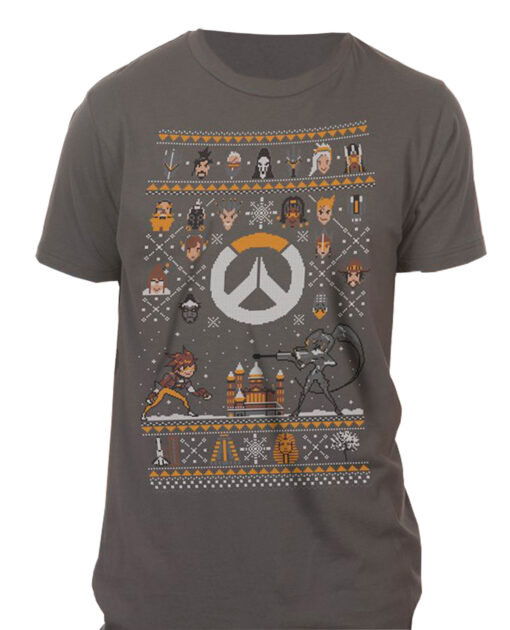 PLAYERA OVERWATCH HOLIDAY SWEATER GRIS MEDIANA