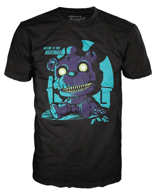PLAYERA POP FIVE NIGHTS AT FREDDYS NEGRA CHICA