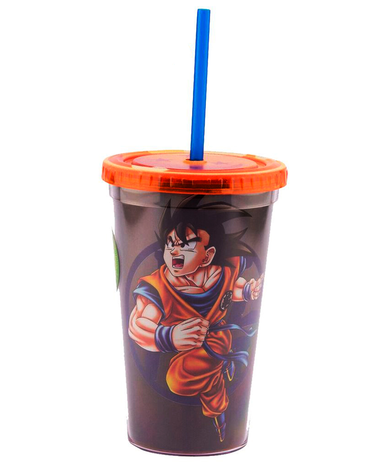 VASO DE PLASTICO DRAGON BALL Z SON GOKU NEGRO