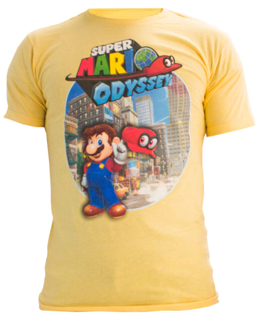 PLAYERA SUPER MARIO ODYSSEY NARANJA CHICA