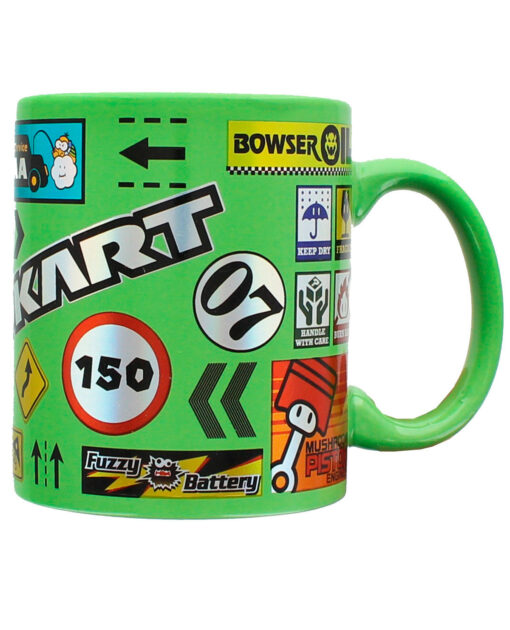 TAZA DE CERAMICA MARIO KART LETREROS - Image 2