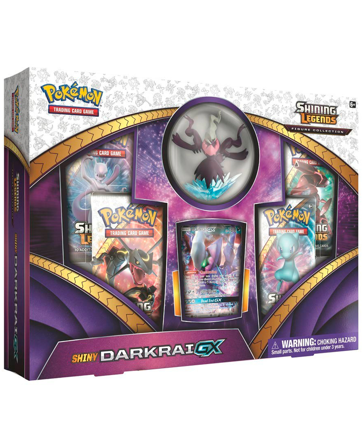 CAJA POKEMON TRADING CARD GAME SHINING LEGENDS FIGURE COLLECTION DARKRAI GX